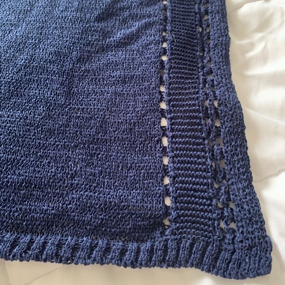 Navy Blue Beautiful Chico’s Cape Poncho Hoodie | Light and Stylish - Picture 2 of 3